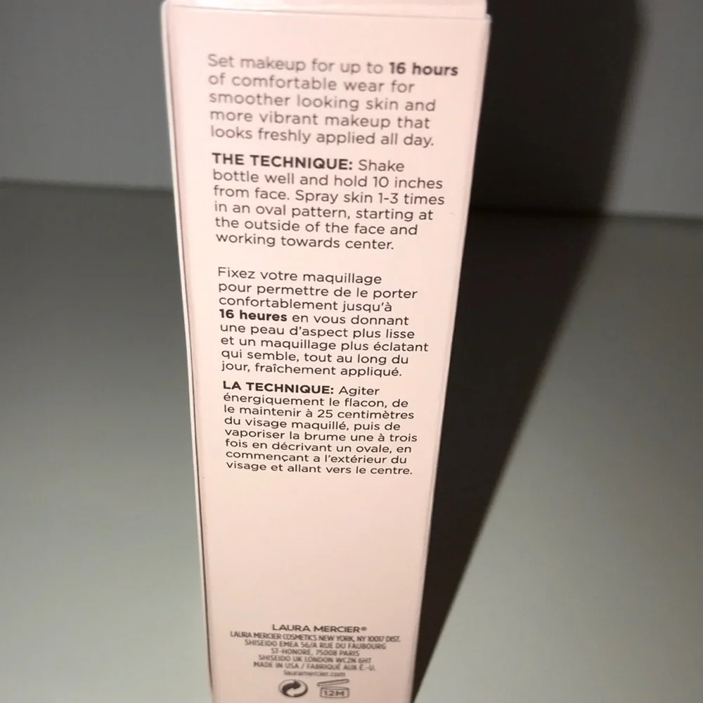 Laura Mercier translucent pure setting spray 1oz NEW